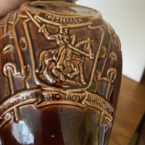 Vintage Empty Chivas Scotch Whisky Royal Bar  ManCave Decanter Bottle Flask VT - Picture 6 of 6